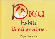 Carte de voeux chrétienne : citation pape francois